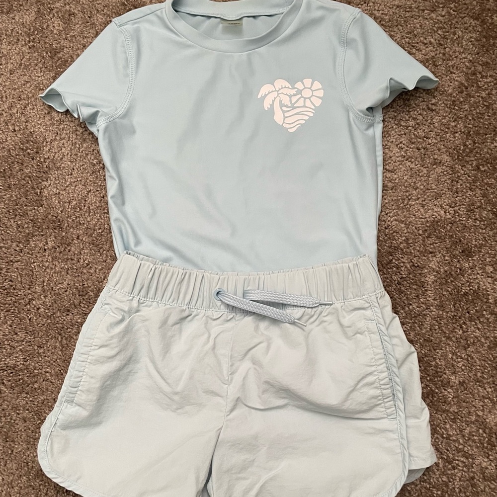 Old Navy Rashguard and board shorts Size S